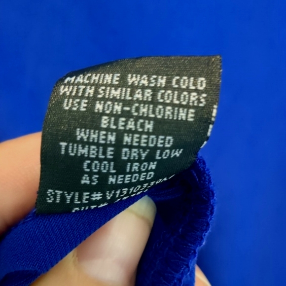 Deep Blue Ruched Dress - Picture 6 of 6